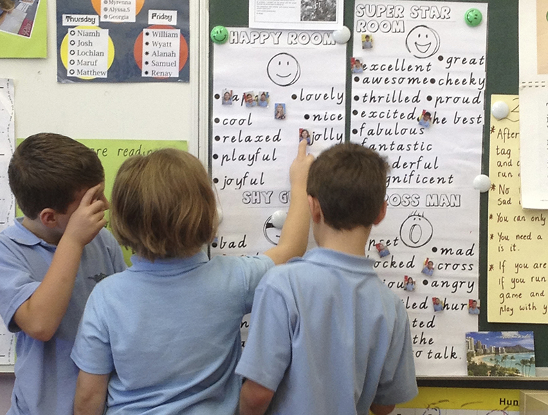 Fyrarummaren i skolan i Australien